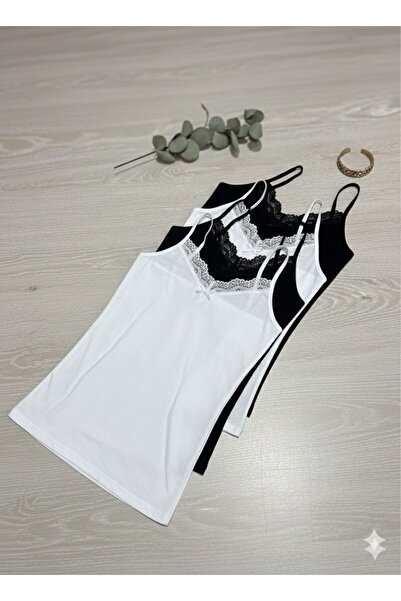 ek bykuzeylingerie Női 4 csomag pamut kötélpántos alsóing