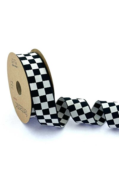 lolipophobi Simli Damalı Kurdele(3 Cm X 1 Mt), Kurdele, Yılbaşı, Damalı, Kapı...