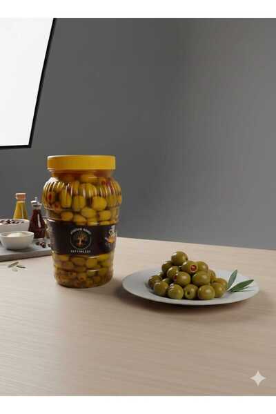2 Kg Doğal Biberli Yeşil Zeytin
