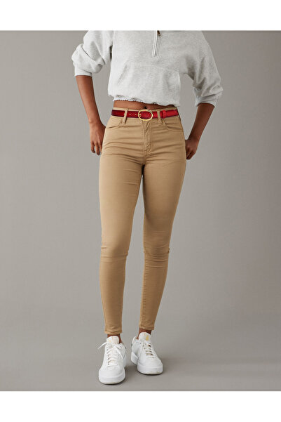 GoDeri 100% естествена кожа, златен овален колан 3 см, червен, дамски; Рокля, Колан за панталон=3см-kdn-36