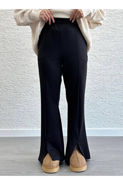 She Olive بنطلون غاطس مع فتحة