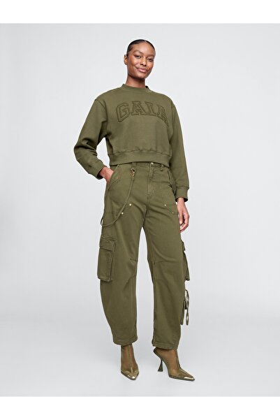 GAP Kadın Haki Gap × Cult Gaia Kargo Barrel Pantolon