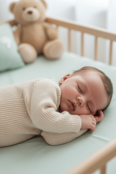 Babily Baby Knitted Knitwear Bodysuit Long Sleeve Buttoned Unisex Knitbody