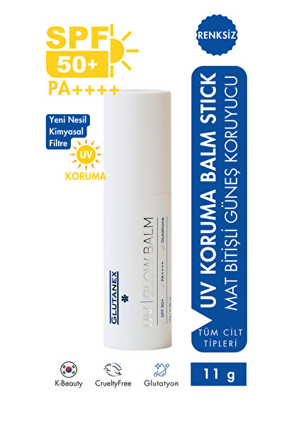 GLUTANEX UV Glow Balm Stick Güneş Kremi Spf 50+ Pa++++ Renksiz 11 gr