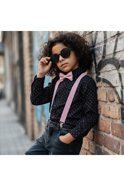 Algitsin O L A Set pantaloni pentru copii + papion + elastic, potrivit pentru...