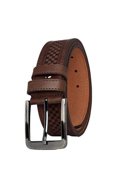 GoDeri 4 см завширшки, темно-коричневий, 100% натуральна шкіра, легендарний ремінь - для бавовняних, полотняних та лляних штанів