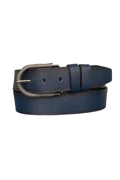 GoDeri 100% Prava koža , Matte Silver Sa kopčom tamnoplave ženske farmerke, s...