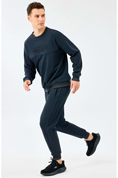 SKECHERS M Crewneck Sweatshirt S2520229 Men's Sweatshirt Black