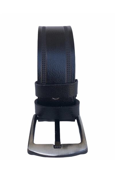 GoDeri Ζώνη τζιν με σχέδιο από γνήσιο δέρμα - 4,5 cm = dk-0023