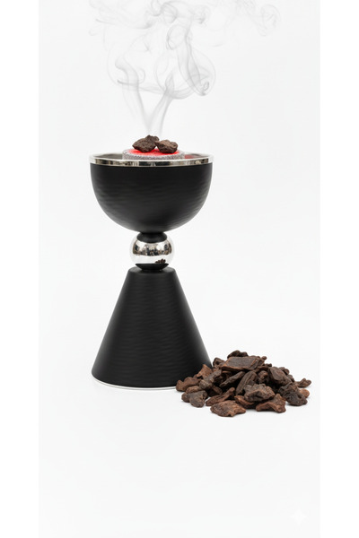 VENDIX مبخرة بخور فاخرة من الفولاذ المقاوم للصدأ، مبخرة عود بدون دخان للمنزل والمجلس