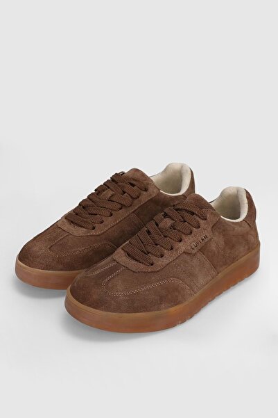 Lufian 122230028 Jessi Кожени унисекс маратонки КАФЯВИ