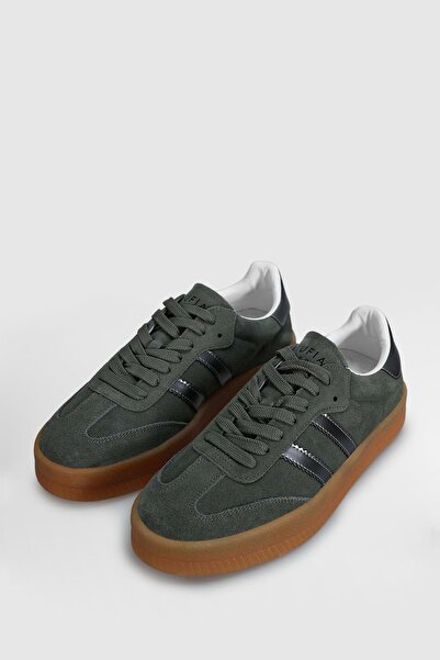 Lufian 112230234 Davıd Sneaker Men's Leather Shoes Green