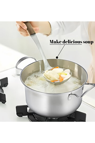 Generic Leon Home 10-piece Thickened Stainless Steel Cookware Set - Ergonomic Wire Handles