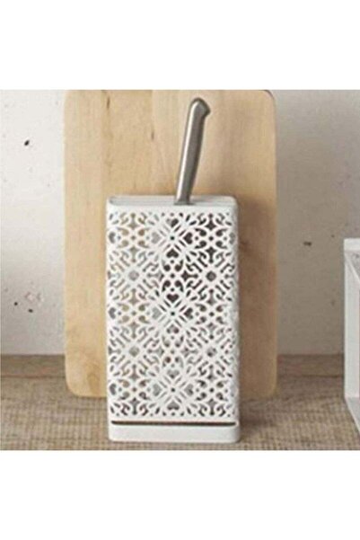 fulina Home Kitchen Knife Rack, Creative Multifunctional Cutting Board Storage Stand, Knife Holder, White