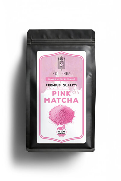 Mel and Mira Pink Matcha Powder 50g, Pembe Spirulina Superfood Matcha Tozu