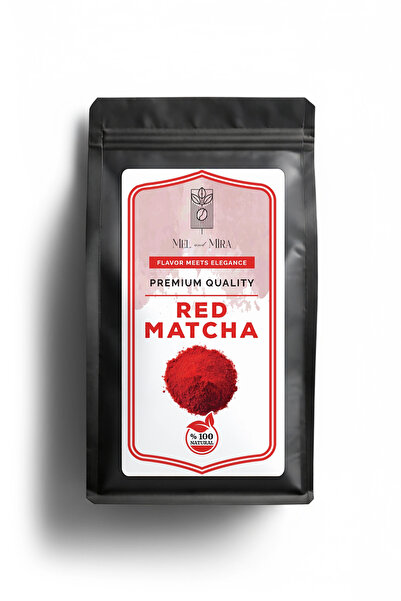 Mel and Mira Ceremonial Red Matcha Powder 50g, Törensel Kırmızı Matcha Tozu S...