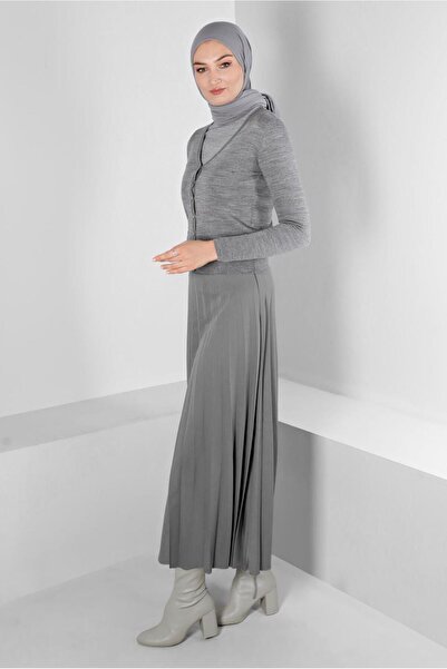 Alvina BUTTONED WAIST RUBBERED KNITWEAR CARDIGAN 43127