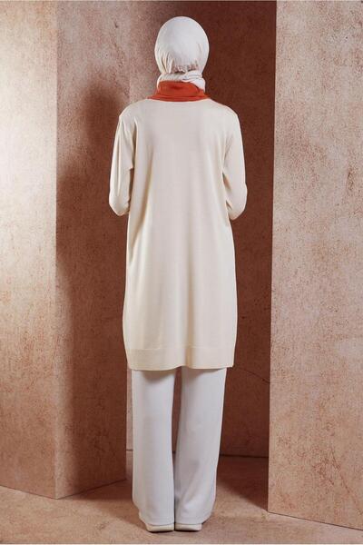 Alvina 44908 Model Color Blocked Knitwear Tunic