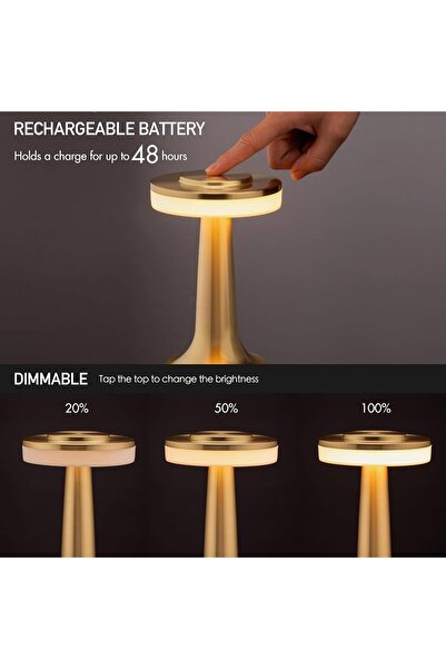 Arabest LED Table Lamp,Touch Sensor with 3 Brightness Levels,Gentle Light,For Comfort Reading or Nursery