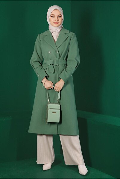 Alvina Пальто з поясом на ґудзиках 90339