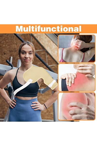 Bukela Castor Oil Pack Wrap for Shoulder, Reusable Waterproof Leakproof Compress