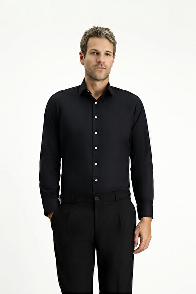 Kiğılı Long Sleeve Slim Fit Cotton 4 Seasons Easy Ironing Classic Shirt