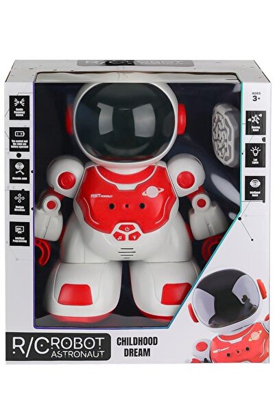 Pasifik Toys Uzaktan Kumandalı Akıllı Astronot Robot Işıklı Sesli Kırmızı DB05