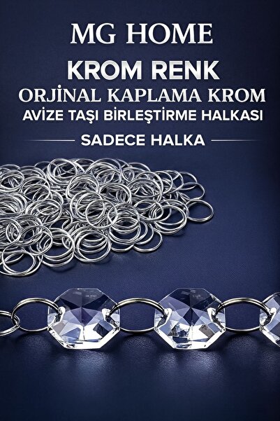 MG HOME Inel pentru candelabru CROM 🌸   50 bucăți inel de piatră pentru cand...