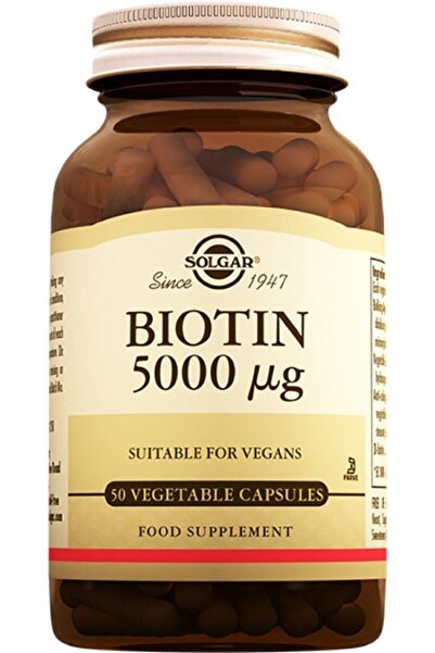 Solgar Biotin 5000 Mcg 50 Kapsül