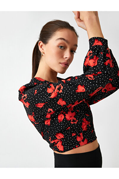 Koton Květinová halenka s dlouhým rukávem