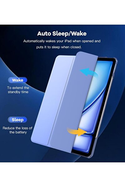 UnDePlus For Apple iPad Air 13Inch M2 Case Flip Cover with Pen Slot Pc Case A2898 A2899 A2900