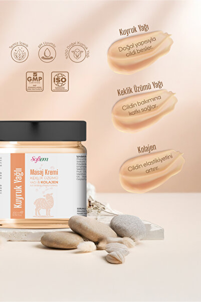 Softem Kuyruk Yağı Masaj Kremi - 200 ml Kolajen Destekli Formül