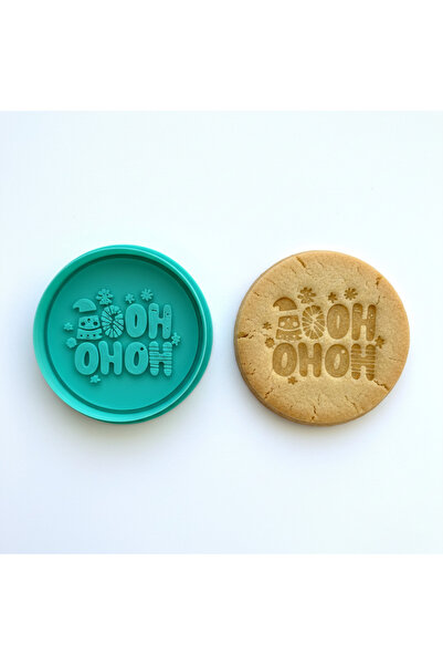 Craftelle قالب كوكيز مكتوب عليه HO HO HO |   موضوع صوت سانتا كلوز |   رأس الس...