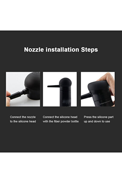 Generic Hair Thickening Fibers Applicator Spray Black 11 X 6 X 6cm