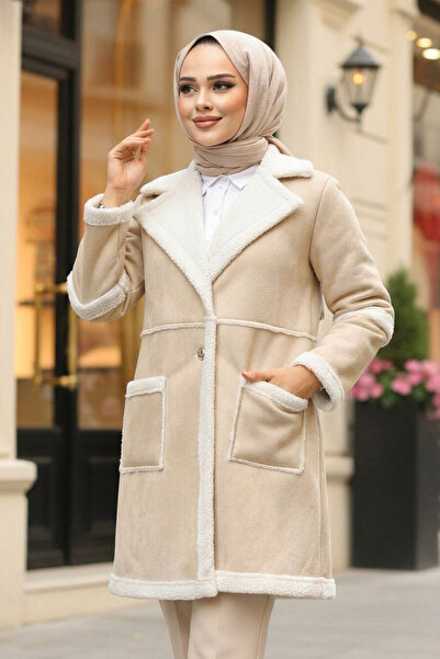 Neva Style Suede Fur Hijab Cap - 61412Tas