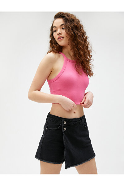 Koton Dámské džíny a šortky černé