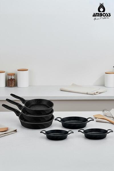 Amboss Onix 6 Piece Odin Cast Iron Pan and Skillet Set