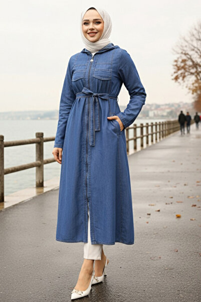 Neva Style Синій тессетурний кофта на блискавці 7103L