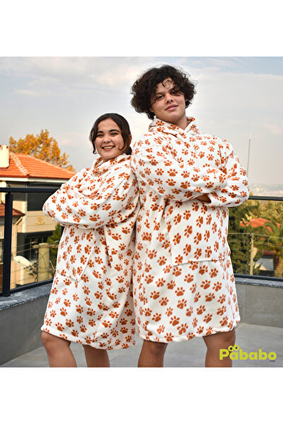 Pababo Welsoft Peluş Polar Giyilebilir Battaniye Pijama