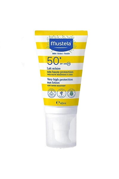 Mustela Çok Yüksek Koruma Faktörlü Güneş Losyonu Tüm Aile Için Spf 50+ 40 ml