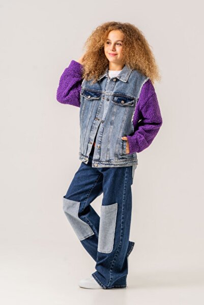 HAUSEkids 8-15 Years Quzu De Paris Girl's Design Jacket -Purple-