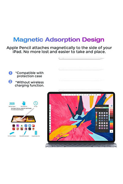 Generic Stylus Pen For iPad With Palm Rejection White