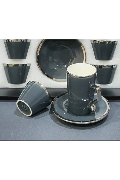 AL OSTORAH A set of 36 ceramic tea glasses and coffee cups with an elegant silver design and vibrant colors.