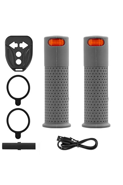 Choice مصباح إشارة انعطاف LED رمادي فاتح لمقبض مقود سكوتر Ninebot Max G30 ES1...