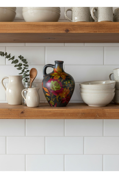 MASALSI STORE DEKORATİF TOPRAK TESTİ YAZMA BASKILI