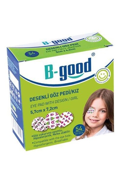 B-GOOD Göz Pedi Desenli Kız 5,7X7,2 54'Lü