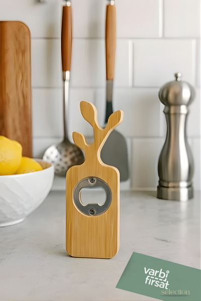 Varbifırsat Bamboo Bottle Opener – Steel Tip