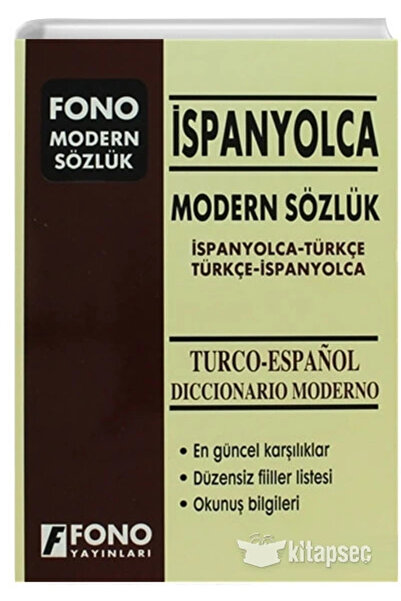 Fono Yayınları Modern Spanish Dictionary (Spanish-Turkish/Turkish-Spanish)
