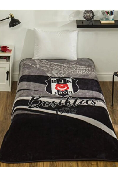 NİVEMESHOME MOBİLYA PERDE HALI ÇEYİZ Taç Lisanslı Battaniye Beşiktaş Kara Kar...