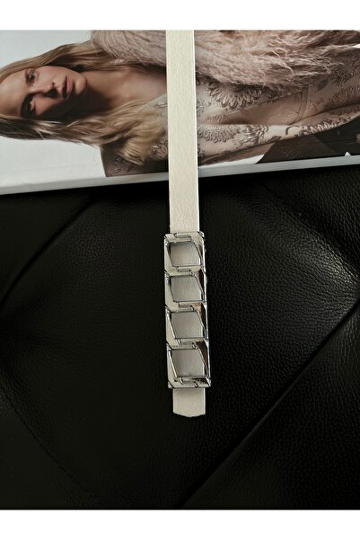 Fiori Curea de bază pentru pantaloni pentru femei, centură pentru jachetă, centură pentru rochie, centură pentru cămașă cu cataramă cu lanț subțire